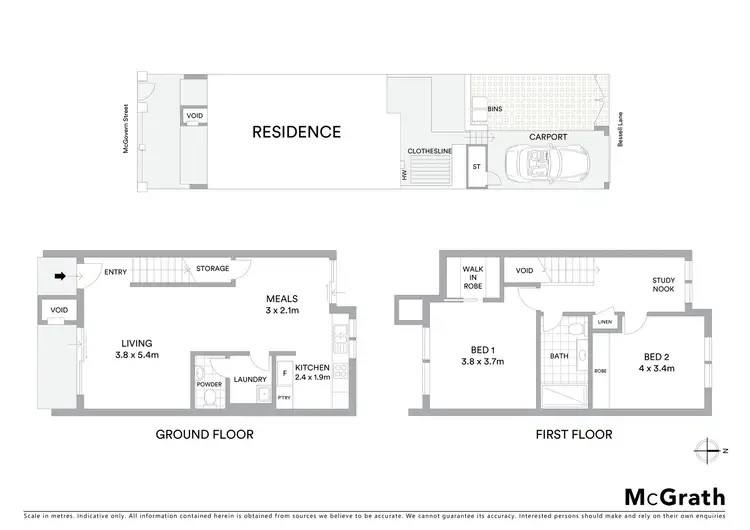 Floorplan of Homely townhouse listing, 63 McGovern Street, Casey ACT 2913