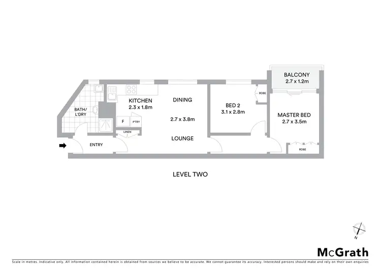 Floorplan of Homely apartment listing, 31B/60 Wattle Street, Lyneham ACT 2602