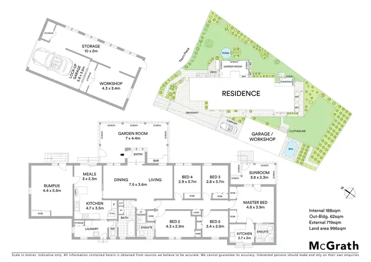 Floorplan of Homely house listing, 8 Thorn Place, Curtin ACT 2605