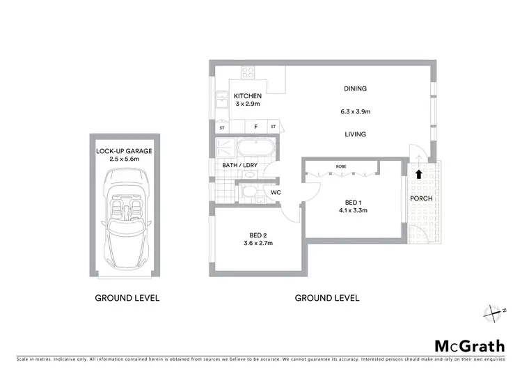 Floorplan of Homely apartment listing, 2/93 Alfred Street, Ramsgate Beach NSW 2217