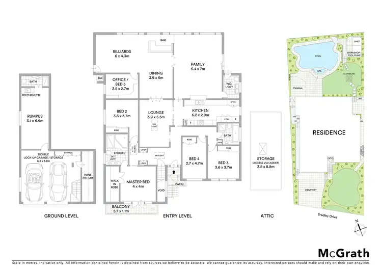 Floorplan of Homely house listing, 16 Bradley Drive, Carlingford NSW 2118