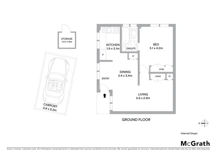 Floorplan of Homely unit listing, 9/4 Nuyts Street, Red Hill ACT 2603