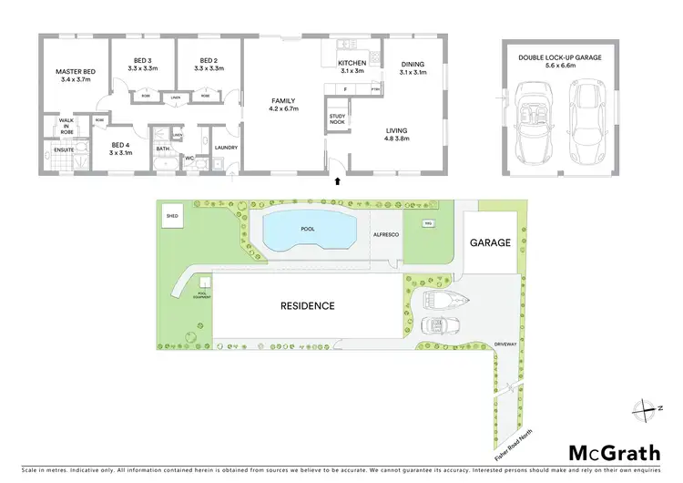 Floorplan of Homely house listing, 202b Fisher Road North, Cromer NSW 2099