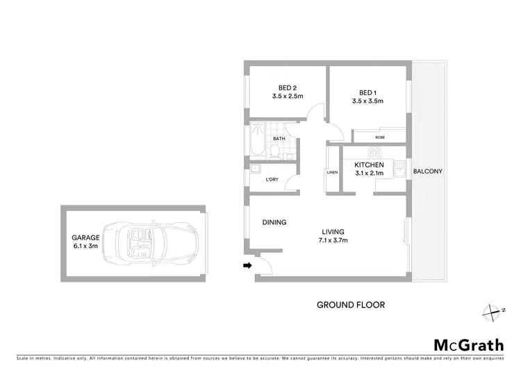 Floorplan of Homely apartment listing, 7/10 Dural Street, Hornsby NSW 2077