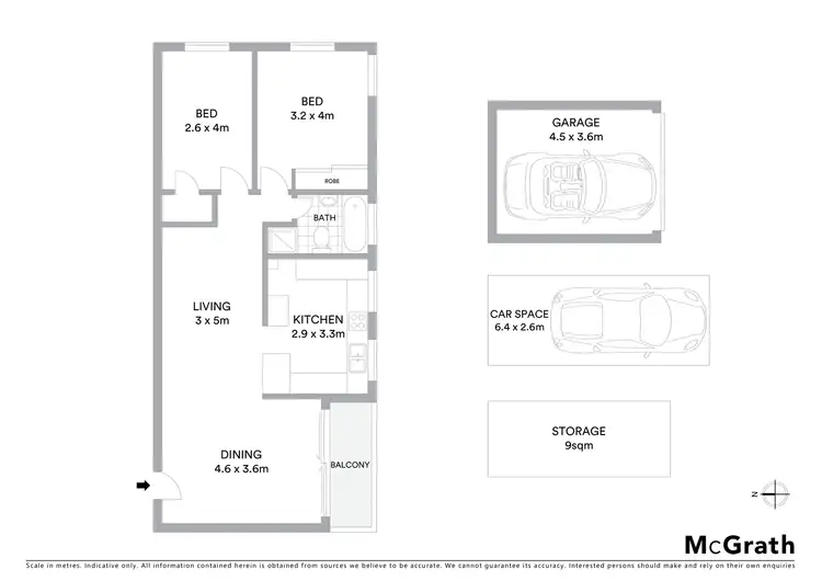 Floorplan of Homely apartment listing, 13/83 Bent Street, Neutral Bay NSW 2089