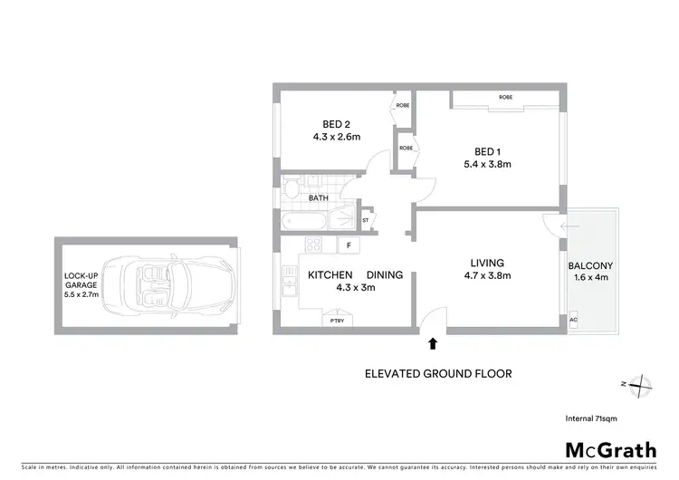 Floorplan of Homely apartment listing, 2/1217 Victoria Road, West Ryde NSW 2114