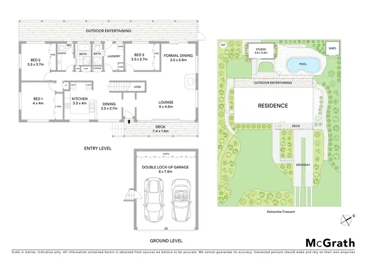Floorplan of Homely house listing, 15 Katoomba Crescent, Prince Henry Heights QLD 4350