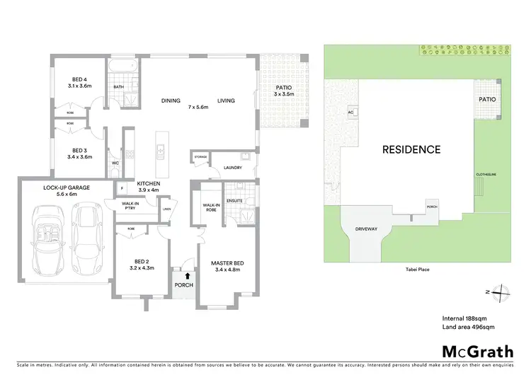 Floorplan of Homely house listing, 4 Tabei Place, Springfield Lakes QLD 4300