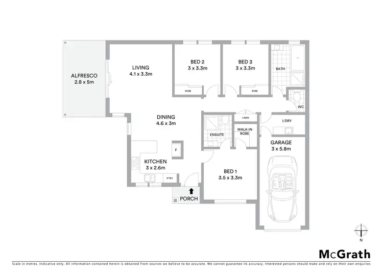 Floorplan of Homely semi-detached listing, 2 Wells Court, Mudgee NSW 2850