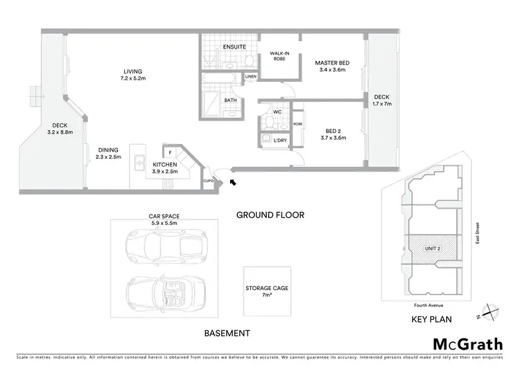 Floorplan of Homely unit listing, 2/6 Fourth Avenue, Sawtell NSW 2452