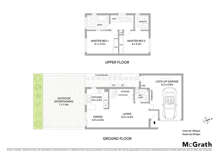 Floorplan of Homely townhouse listing, 4/18 Goulburn Street, Hawthorne QLD 4171