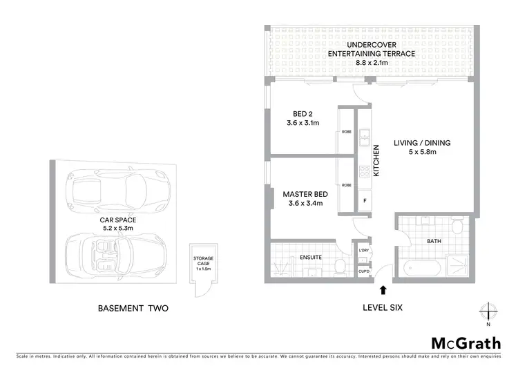 Floorplan of Homely apartment listing, 605/1 Pottery Lane, Lane Cove NSW 2066