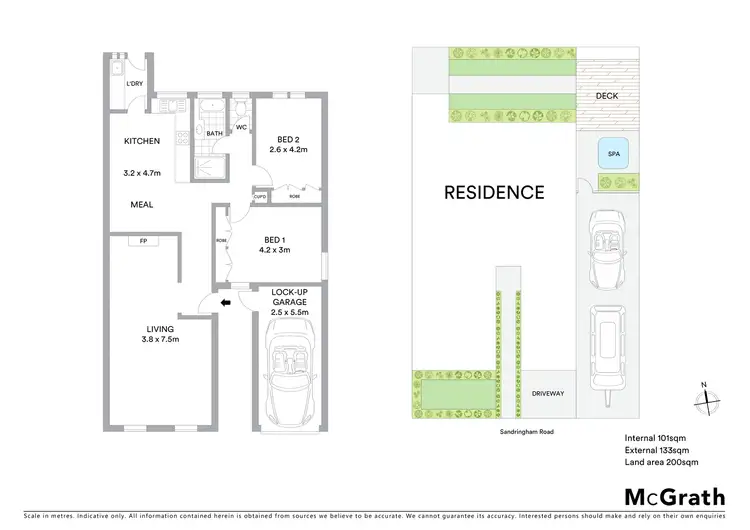 Floorplan of Homely unit listing, 3/21 Codrington Street, Sandringham VIC 3191