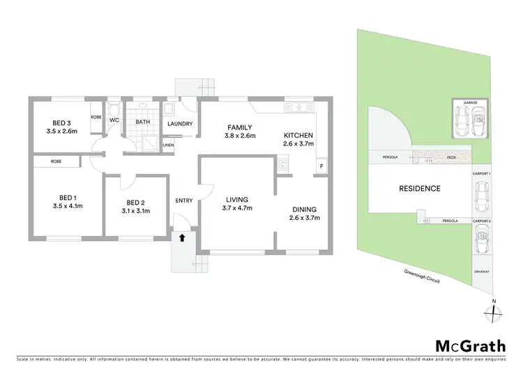 Floorplan of Homely house listing, 15 Greenough Circuit, Kaleen ACT 2617