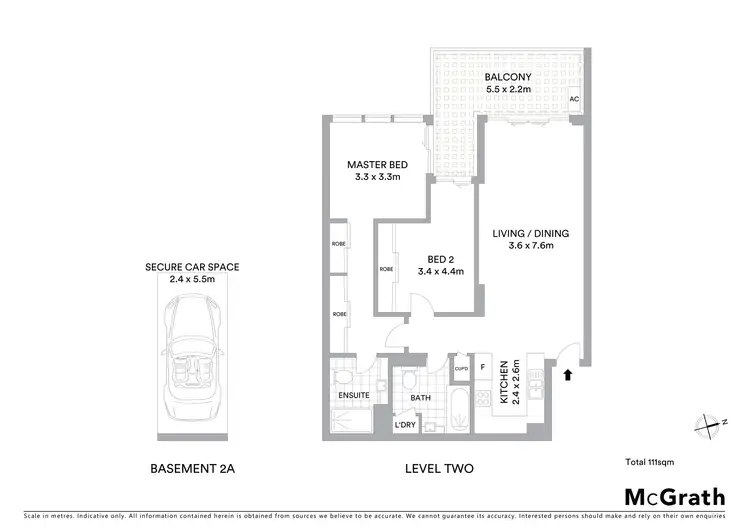 Floorplan of Homely apartment listing, 215/135 Pacific Highway, Hornsby NSW 2077