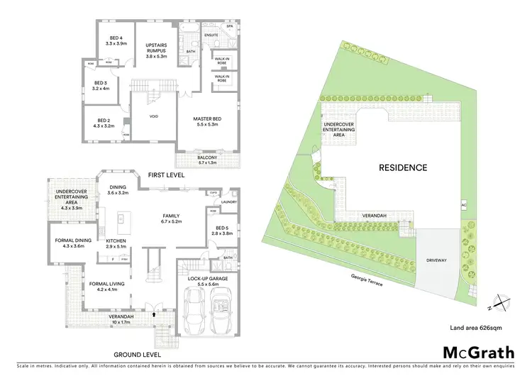 Floorplan of Homely house listing, 5 Georgia Terrace, Kellyville NSW 2155