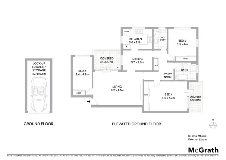 Floorplan of Homely apartment listing, 3/33A Lorne Avenue, Killara NSW 2071