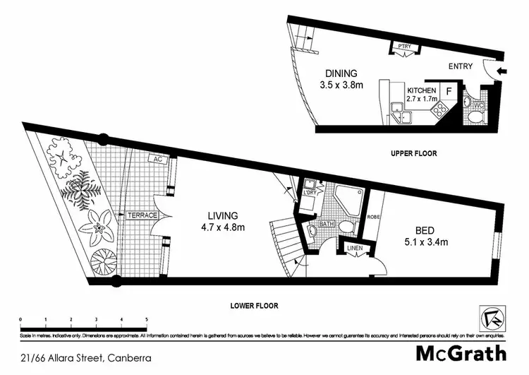 Floorplan of Homely apartment listing, 21/66 Allara Street 'The Forum', City ACT 2601