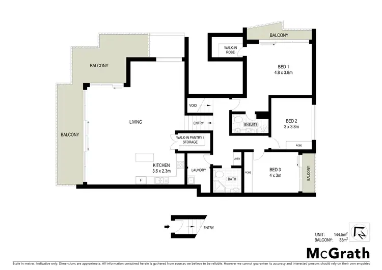 Floorplan of Homely apartment listing, 43/3 Gordon Street, City ACT 2601