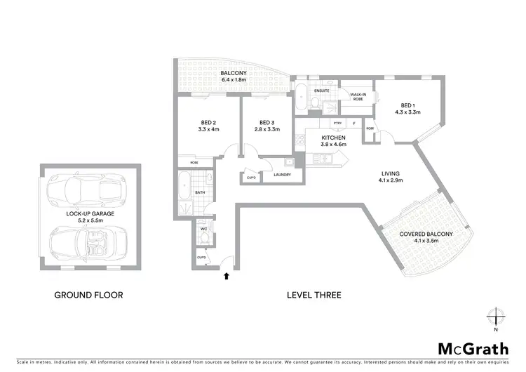 Floorplan of Homely apartment listing, 303/22 Buller Street, Port Macquarie NSW 2444