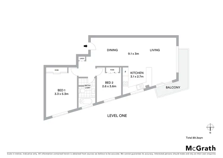 Floorplan of Homely apartment listing, 4/67 Bradleys Head Road, Mosman NSW 2088