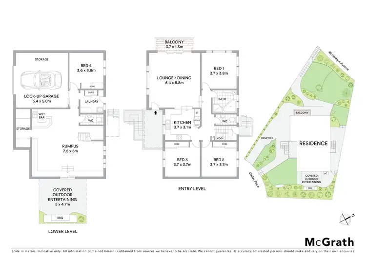 Floorplan of Homely house listing, 2 Oatley Place, Padstow Heights NSW 2211