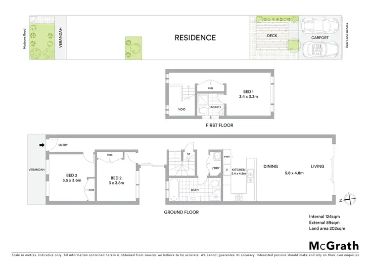 Floorplan of Homely semi-detached listing, 97 Hudsons Road, Spotswood VIC 3015