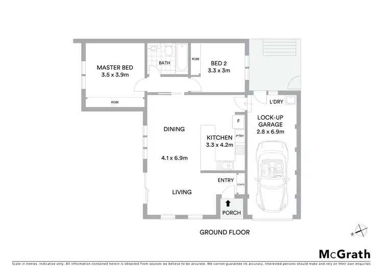 Floorplan of Homely townhouse listing, 3/68 Eccles Circuit, Macgregor ACT 2615