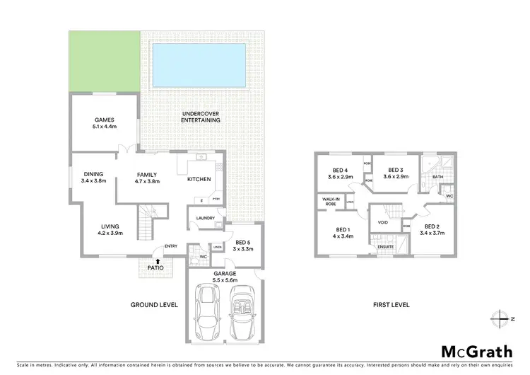 Floorplan of Homely house listing, 5 Mimosa Grove, Glenwood NSW 2768