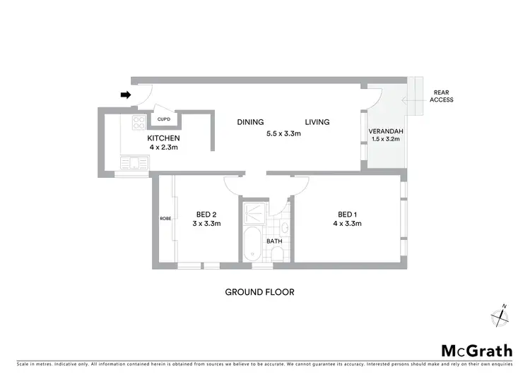 Floorplan of Homely unit listing, 2/14 Drummond Street, Belmore NSW 2192