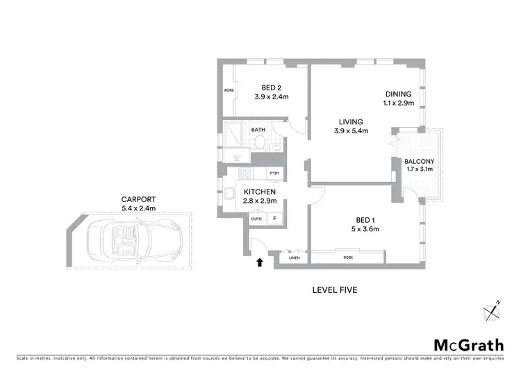 Floorplan of Homely apartment listing, 54/67 Carabella Street, Kirribilli NSW 2061