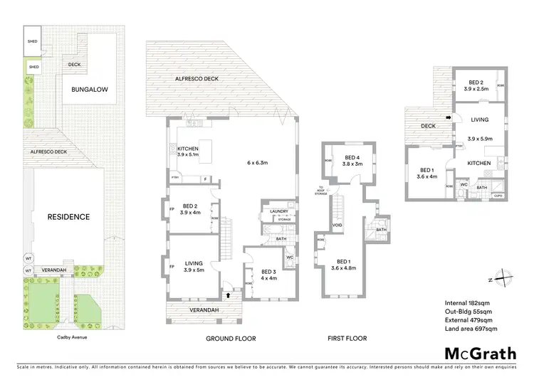 Floorplan of Homely house listing, 6 Cadby Avenue, Ormond VIC 3204