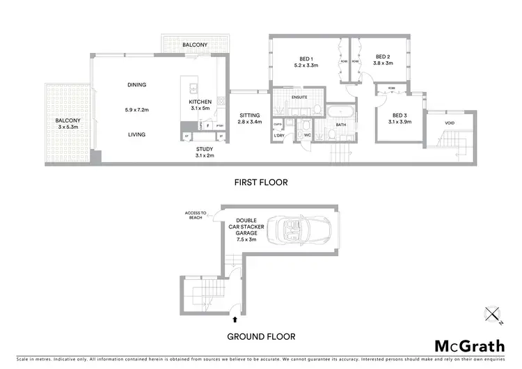 Floorplan of Homely apartment listing, 4/43 Ocean Street, North Avoca NSW 2260