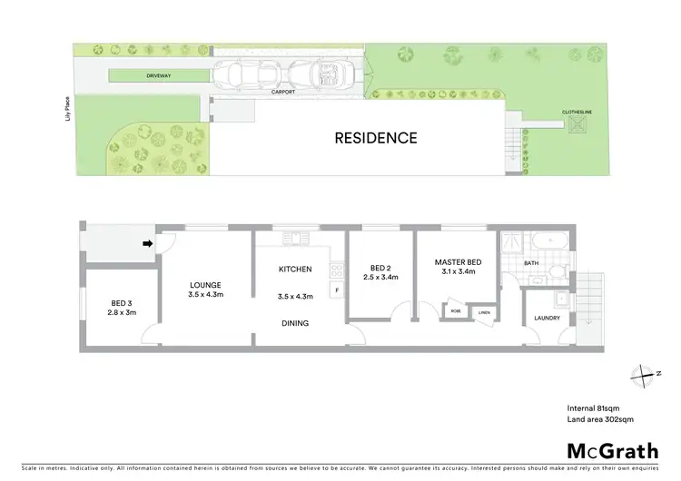 Floorplan of Homely semi-detached listing, 7A Lily Place, Queanbeyan NSW 2620