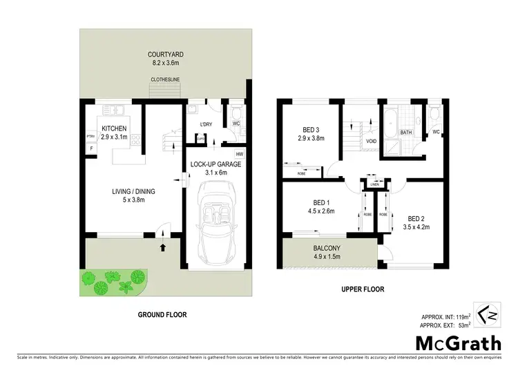 Floorplan of Homely townhouse listing, 13/183 Kennedy Drive, Tweed Heads West NSW 2485