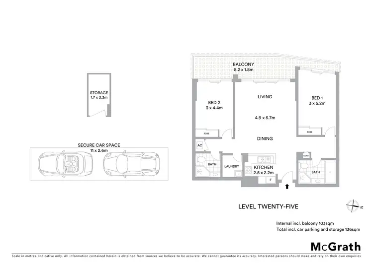 Floorplan of Homely apartment listing, 214/809 Pacific Highway, Chatswood NSW 2067