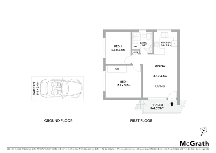 Floorplan of Homely apartment listing, 5/28 Clarence Avenue, Dee Why NSW 2099