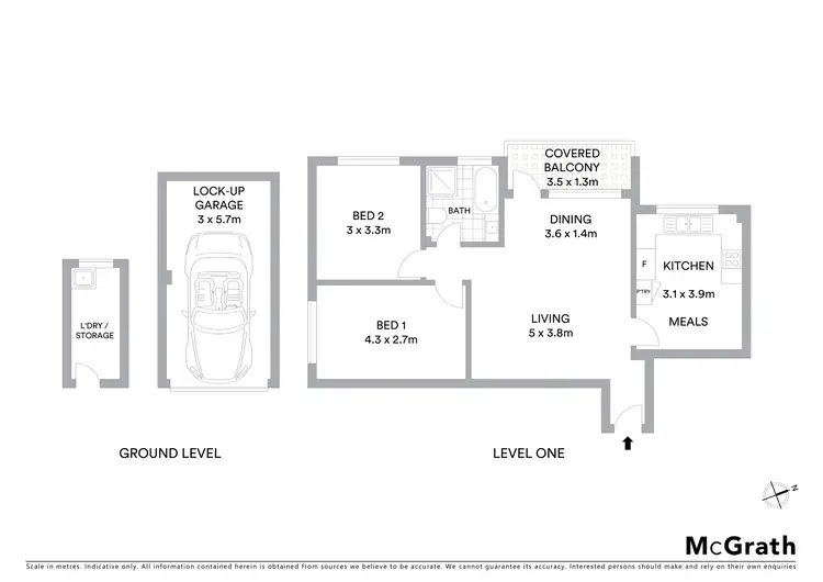 Floorplan of Homely apartment listing, 2/3 Woodcourt Street, Marrickville NSW 2204
