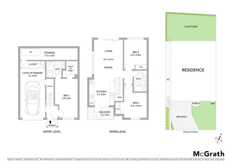 Floorplan of Homely townhouse listing, 3/18 Grayson Avenue, Kotara NSW 2289