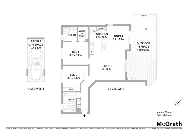 Floorplan of Homely unit listing, 6/13 Louis Street, Redcliffe QLD 4020