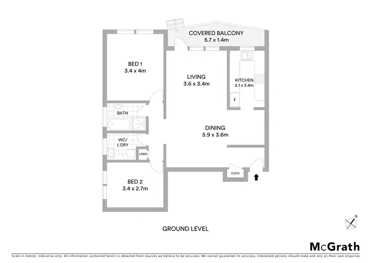 Floorplan of Homely apartment listing, 5/12 Monomeeth Street, Bexley NSW 2207