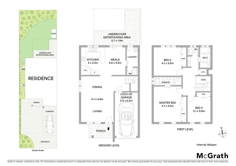 Floorplan of Homely semi-detached listing, 13 Wylde Street, Telopea NSW 2117