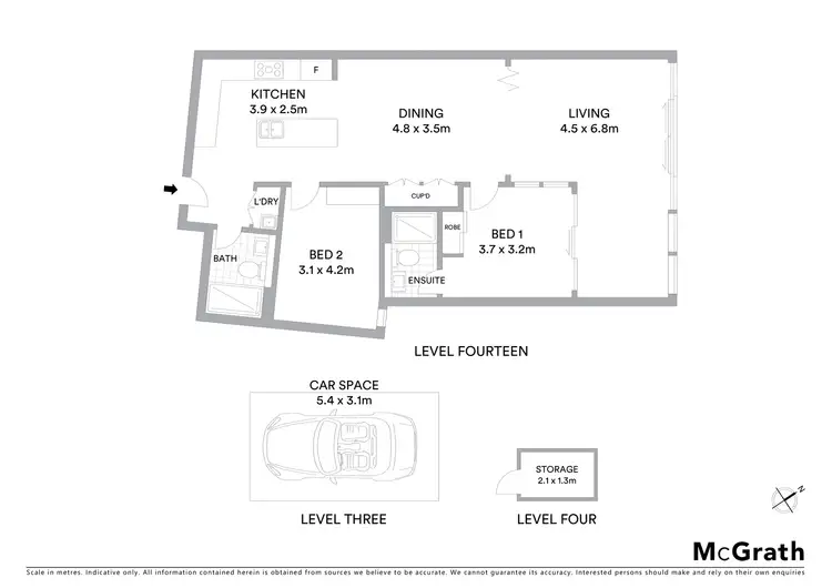 Floorplan of Homely apartment listing, 1405/18 Footbridge Boulevard, Wentworth Point NSW 2127