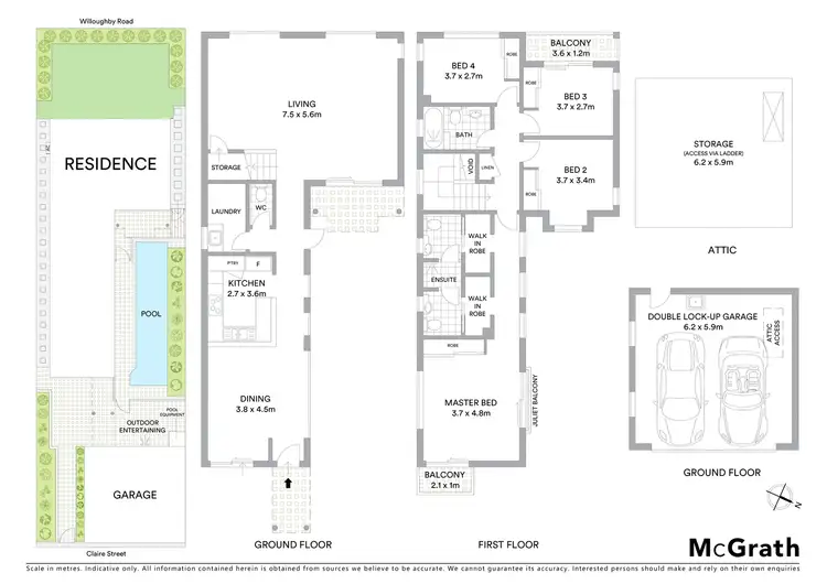 Floorplan of Homely house listing, 281 Claire Street, Naremburn NSW 2065