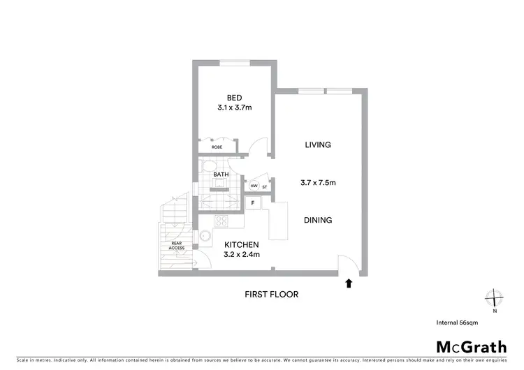 Floorplan of Homely apartment listing, 6/15 Upper Gilbert Street, Manly NSW 2095