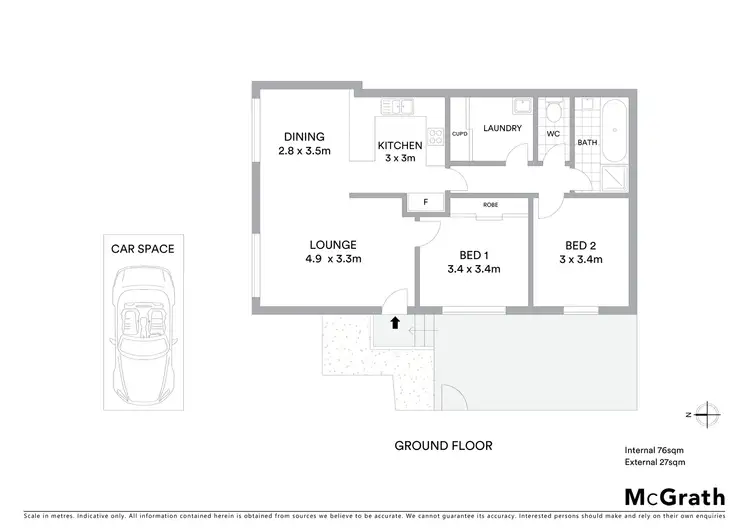 Floorplan of Homely unit listing, 1/4 Central Avenue, Bayswater North VIC 3153