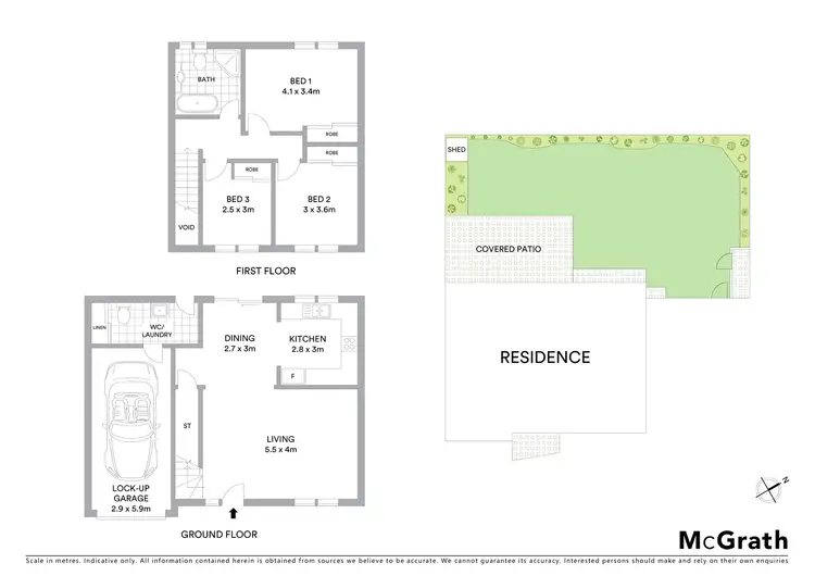 Floorplan of Homely townhouse listing, 2/23 Alex Close, Ourimbah NSW 2258