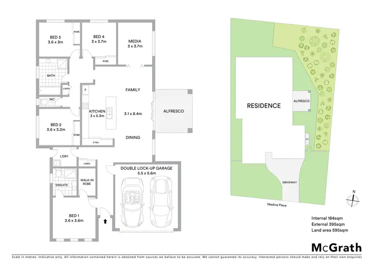 Floorplan of Homely house listing, 11 Medina Place, Cameron Park NSW 2285