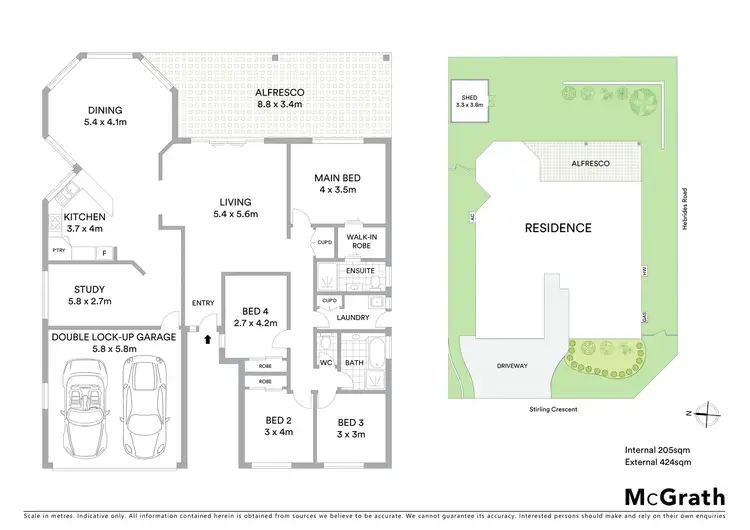 Floorplan of Homely house listing, 2 Stirling Crescent, Fletcher NSW 2287