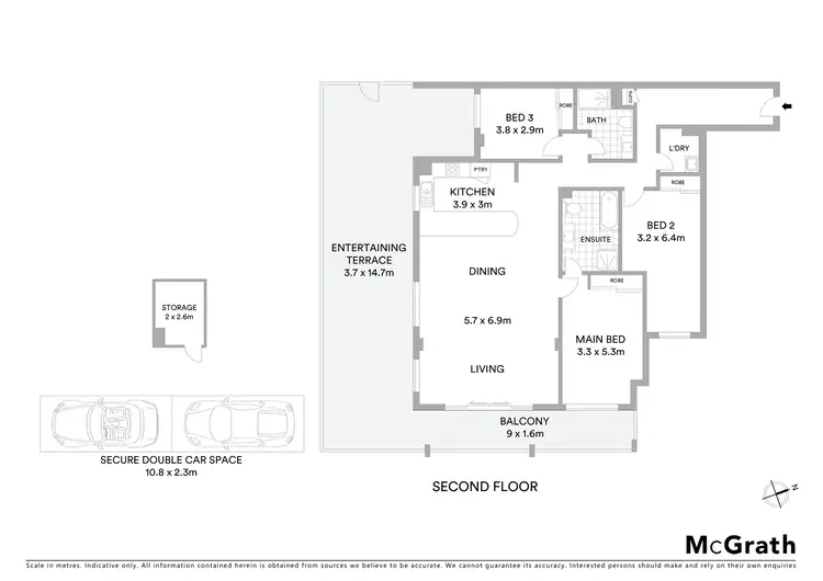 Floorplan of Homely unit listing, 201/215-217 Pacific Highway, Charlestown NSW 2290
